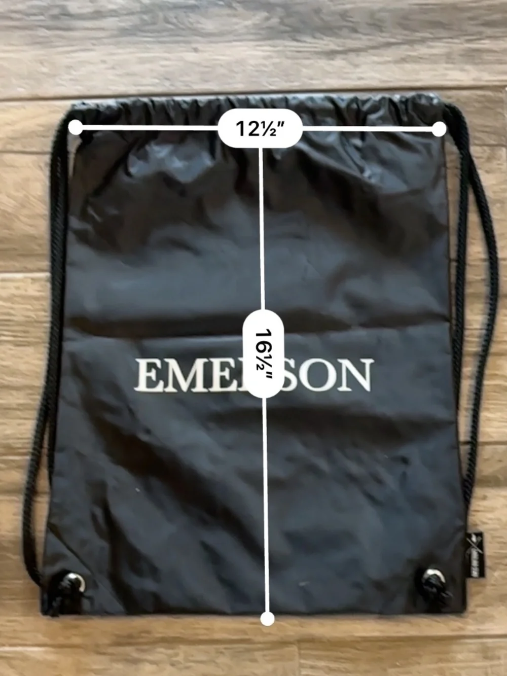 Emerson College Drawstring backpacks x4